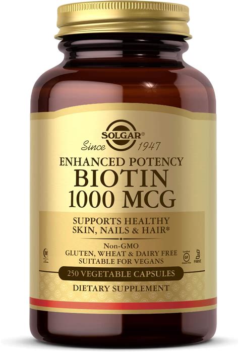 Amazon.com: Nature's Bounty Biotin 1000 mcg Vitamin Supplement Tablets ...