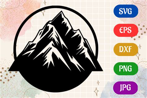 Mountain Range | Silhouette SVG EPS DXF Graphic by Creative Oasis ...