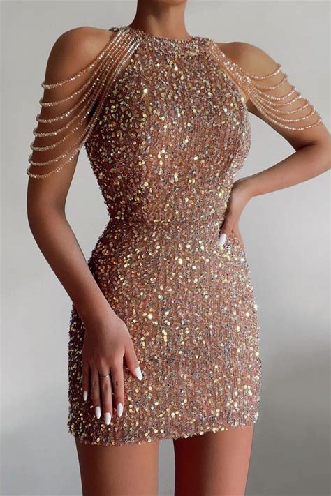 Nude Sequin Dress Artofit