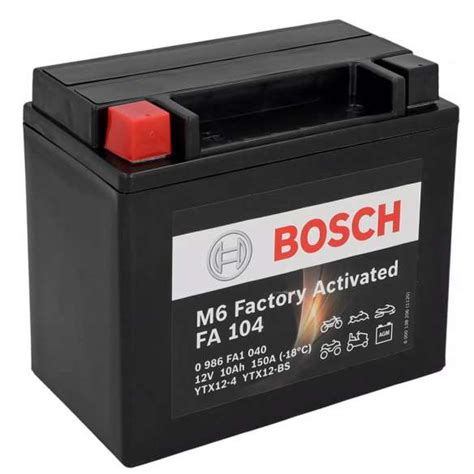 Fa Batteria Bosch M Fa Ytx Bs Sigillata Agm V Ah