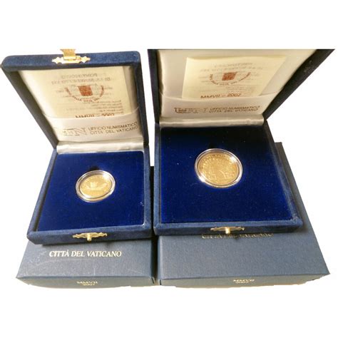 20 50 Euro Gold Gedenkmünzen Set Vatikan 2007 Eucharistie