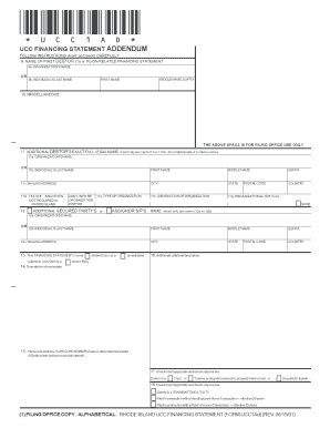 Fillable Online UCC 1 Financing Statement Addendum MindSerpent Fax