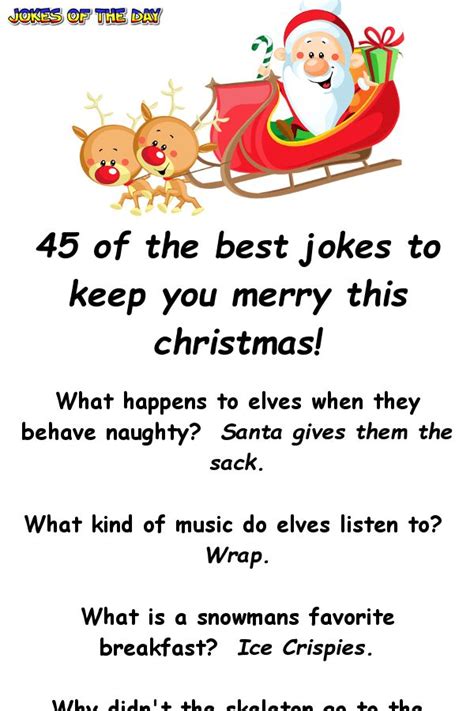 45 Christmas One Liner Jokes