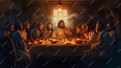 Premium Photo | Jesus at the Last Supper