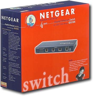 Best Buy: Netgear 4-Port Gigabit Ethernet Switch GS104