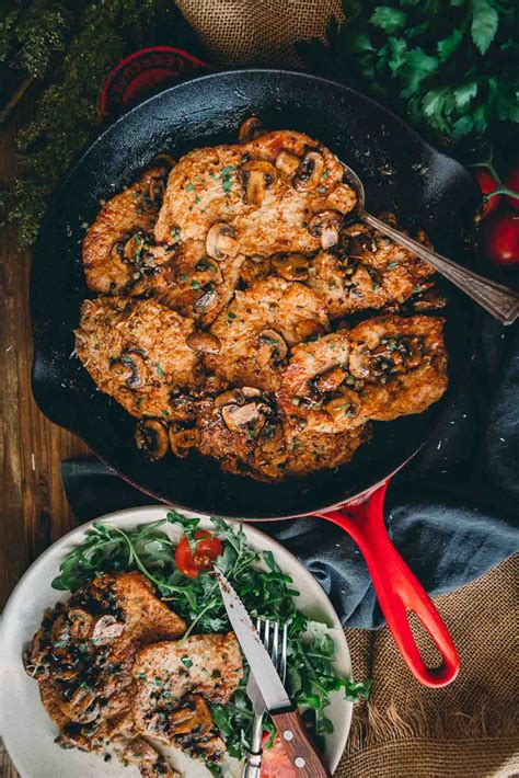 Veal Scallopini Alla Mushrooms Girl Carnivore