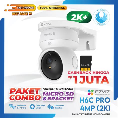 Jual Ezviz H C Pro Mp K Smart Home Pan Tilt Ip Camera Cctv Wifi