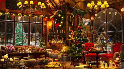 Cozy Christmas Coffee Shop Ambience Sweet Christmas Jazz Music With