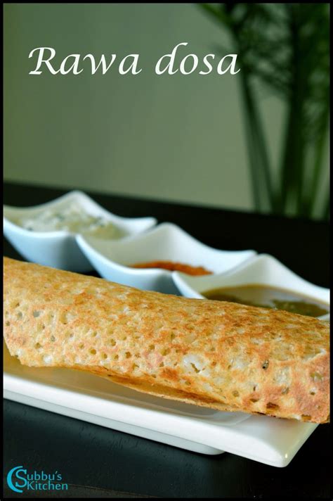 Rava Dosai Restaurant Style Crispy Rava Dosa Recipe Subbus Kitchen