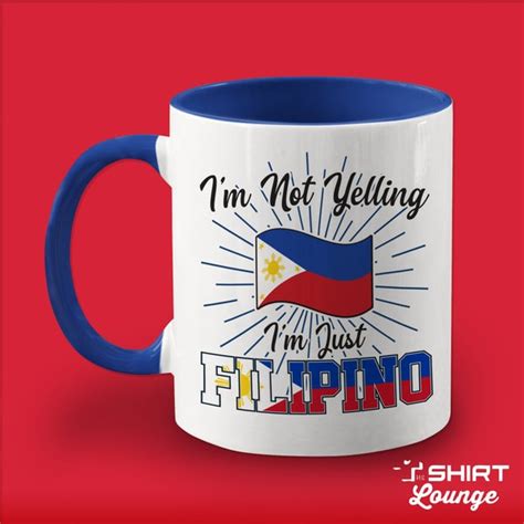 Exercise Extra Rice Philippines Flag Accent Coffee Mug Oz Filipino