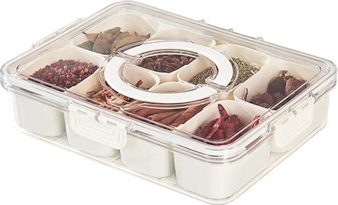 Amazon OURIZE Spice Container Masala Dabba Box Kitchen Storage