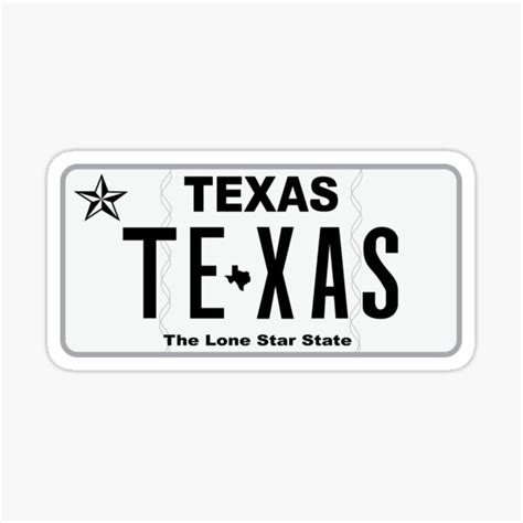 "Texas License Plate" Sticker for Sale by ceomg | Redbubble