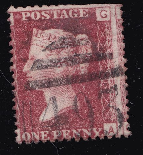 GB Victorian SG43 Sg44 1d Penny Red Line Engraved Plate 219 Qv Postage