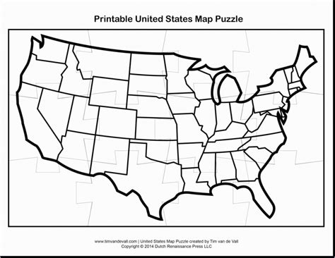 Printable Us Map Template - Printable US Maps