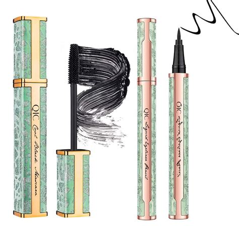 4d Silk Fiber Eyelash Mascara With Liquid Eyeliner