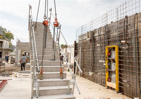 Escalier Droit Industriels En B Ton Pr Fabriqu Groupe Pbm