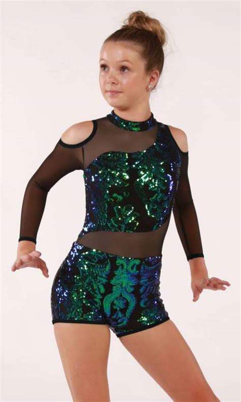 SA Preloved Solo Kinetic Black Mesh Sequin Long Sleeve Unitard Size