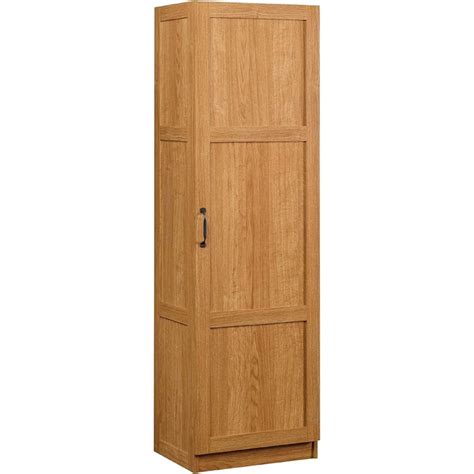 Sauder Storage Cabinet Highland Oak Finish Walmart