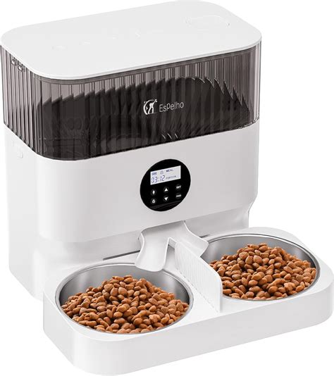 Espelho Elevated Automatic Cat Feeders For 2 Cats 5L Timed Cat Food