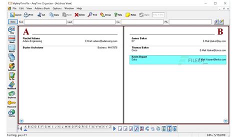 AnyTime Organizer Deluxe 16.1.9.0 Free Download - FileCR