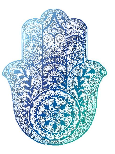 Blue Hamsa Sticker For Sale By Adjsr Hamsa Pegatinas Dise O Hamsa