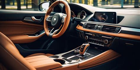 Premium AI Image | Modern luxury vehicle interior Generative Ai