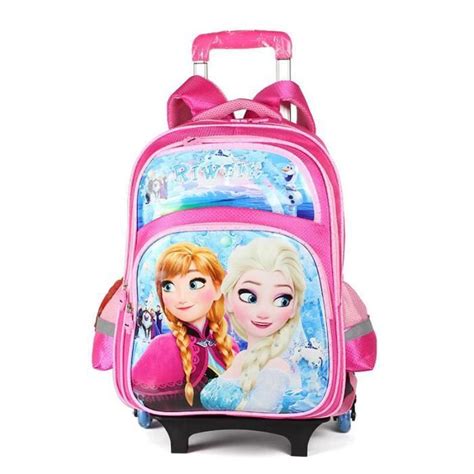 Reine Des Neiges Lot Cartable A Roulettes Trousse Fille La Reine Des