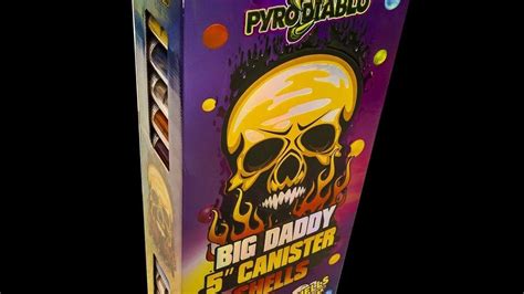 5 Pyro Diablo Big Daddy Canister Shells 175 Salute Shells 2021