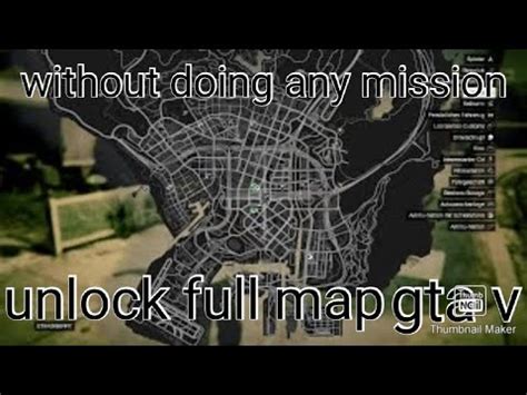 How To Unlock Full Map In Gta Without Doing Any Mission Youtube