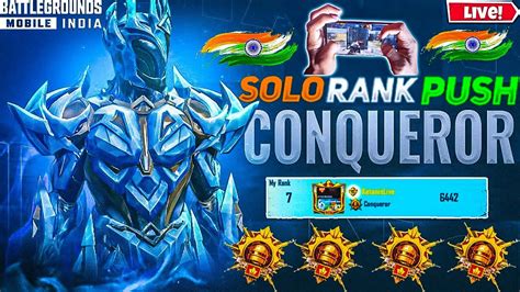 Rank 1600 Target 🎯 Ace To Solo Conqueror C5s15 🔥 Live Solo Rank Push