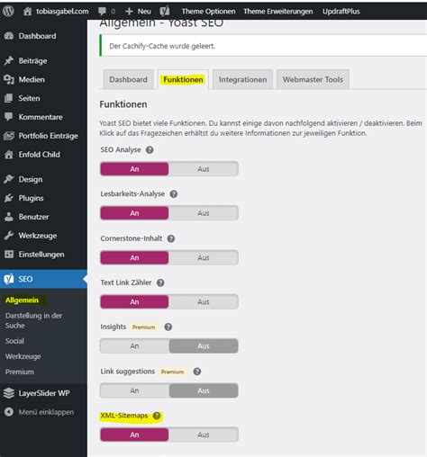 WordPress Sitemap Erstellen Anleitung Tobias Gabel