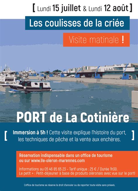 Les coulisses de la criée du port de la Cotinière Visite matinale