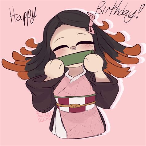 Happy Birthday Nezuko Demon Slayer Kimetsu No Yaiba Amino