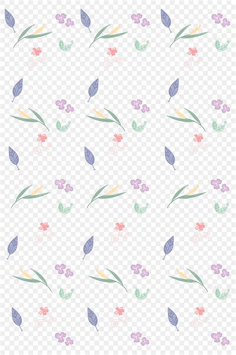 Fondo De Papel Tapiz Floral Fresco Png Dibujos Flores Hojas Simple