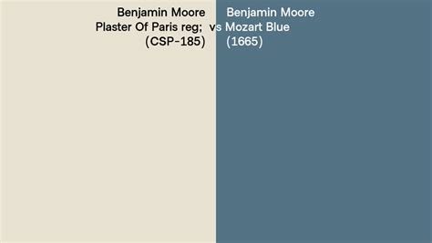 Benjamin Moore Plaster Of Paris Vs Mozart Blue Side By Side Comparison