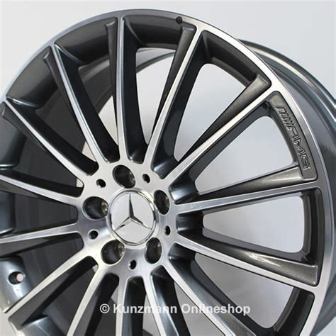 E Amg Multi Spoke Rim Set Inch Titanium Grey E Class W Original