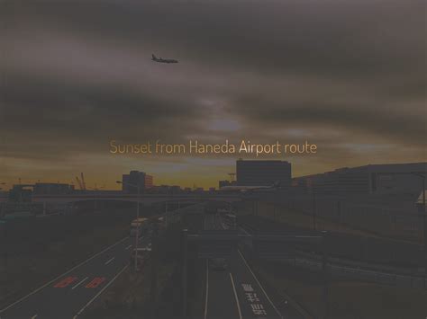 Sunset from Haneda Airport route :: Behance