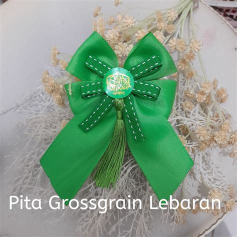 Jual Pita Grossgrain Gross Grain Natal Imlek Lebaran Idul Fitri Idul