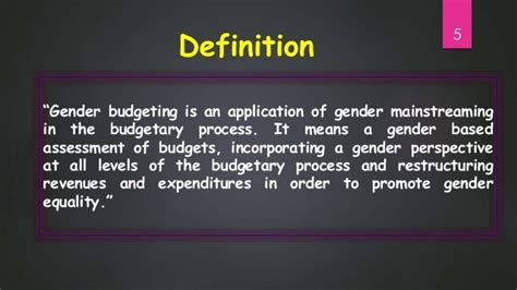 Gender Budgeting