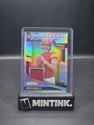 2024 Panini Prizm Jayden Daniels Premier Jerseys Silver Prizm RC