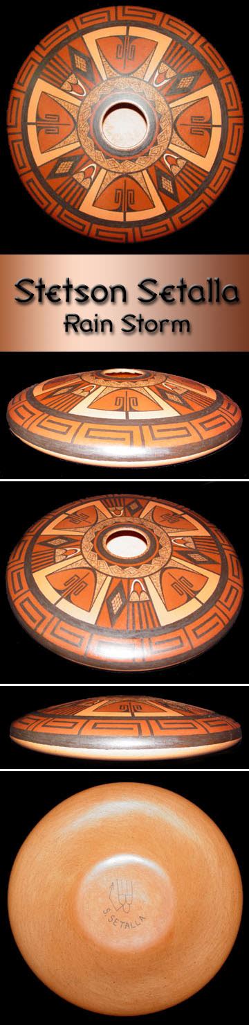 Stetson Setalla Rain Storm Hopi Pottery