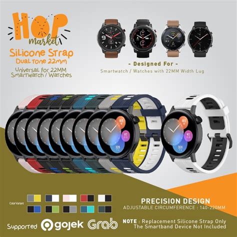 Jual RUN22 Silikon Strap 22mm For Huawei GT2 GT3 46mm Amazfit GTR 2 3