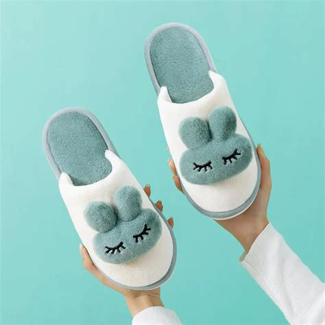 Pantuflas De Conejo Zapatillas De Casa Con Orejas De Conejo Para Hombre