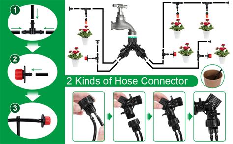 Bewässerungssystem Garten Aiglam 30m Bewässerungssets Micro Drip