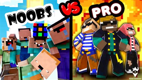 Noobs VS Pro By Team Visionary Minecraft Skin Pack Minecraft