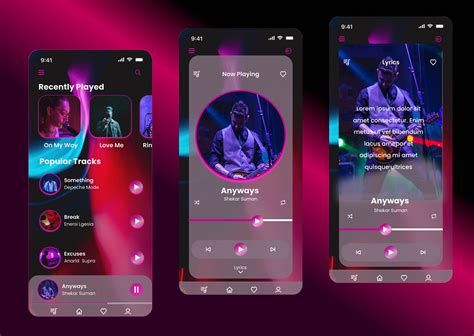 Music Streaming App Ui Ux Design Behance