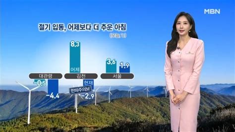 날씨 절기 입동 어제보다 더 추운 아침낮부터 평년 기온 회복 네이트 뉴스