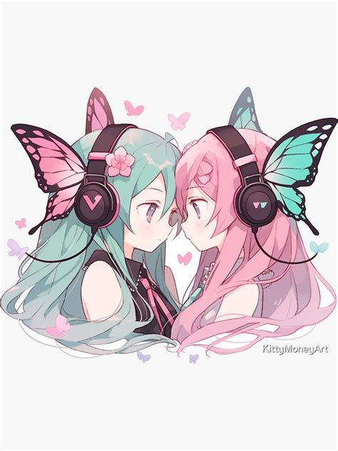 Vocaloid Magnet Minato Hatsune Miku Megurine Luka Butterfly