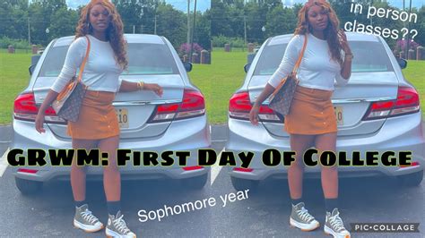 First Day Of College Grwmvlogsophomore Yearprettygirlcah Youtube