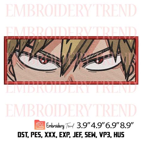 Katsuki Bakugo Eyes Embroidery – Anime My Hero Academia Machine ...